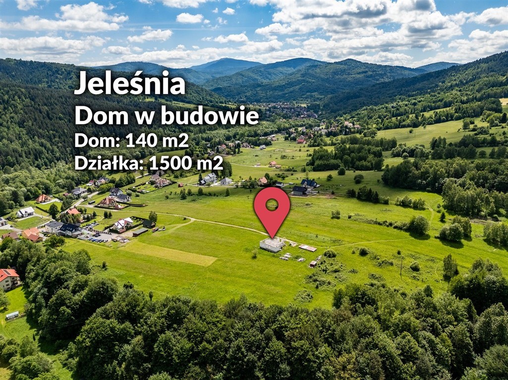 dom w budowie | Jeleśnia| widokowa działka - Widok 3