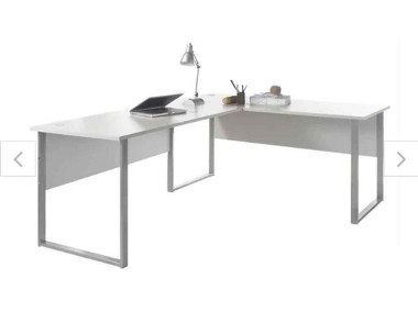 Białe biurko narożne-1