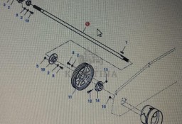 FENDT LA323175950/Fendt wał dolny przenośnik pochyły/Fendt 6335 C