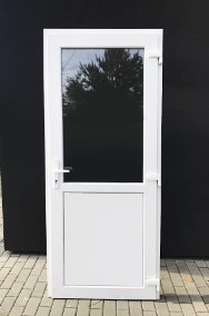nowe drzwi PVC kolor biały 110x210 wzmocnione szczelne-2