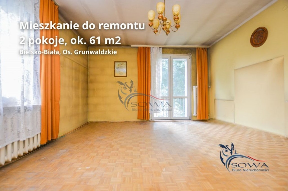 Przestronne mieszkanie do remontu|Os. Grunwaldzkie