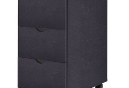vidaXL Szafka z szufladami, 33 x 45 x 60 cm, czarna