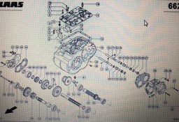CLAAS LEXION 580 SKRZYNIA BIEGÓW -CZĘŚCI