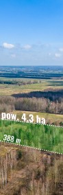 Działka 4,33 ha z możliwością podziału i zabudowy.-4