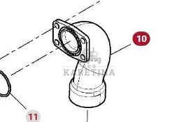 Fendt 930 933 936 942 GEN 7 Kołnierz Zasysania CZĘŚCI H218PP3005030