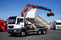 MAN TGX TGS / 33.420 / E 6 / WYWROTKA + HDS / FASSI F 175 / 6 X 4 / HYDROBURTA /