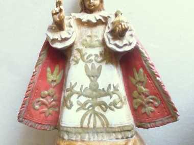 Stara Figurka Praskie Dzieciątko Jesus Ceramika . 27 cm-1