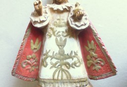 Stara Figurka Praskie Dzieciątko Jesus Ceramika . 27 cm
