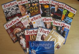 Forbes – miesięcznik 2007r, 2008r, 2009r, 2010r i Forbes Life 2015r 