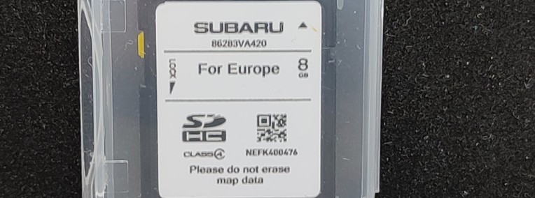 Karta SD SUBARU z mapą 2020Q2-1