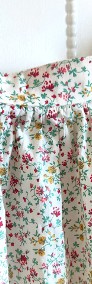 Spódnica midi vintage bawełna kwiaty kwiatki floral łączka retro cottagecore-3