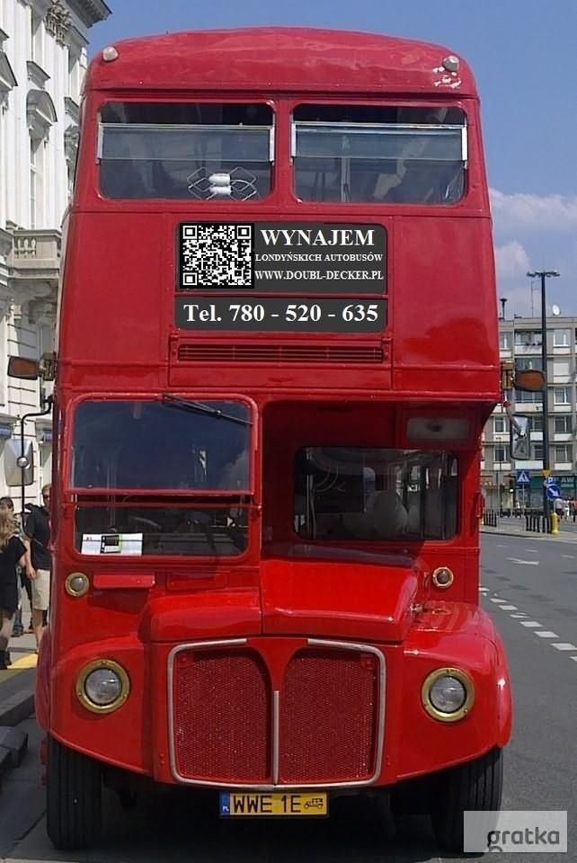 Londyński autobus piętrowy WYNAJEM! (CAŁA POLSKA