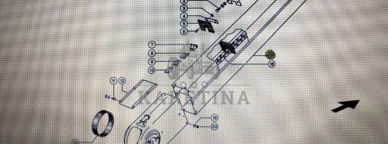 Szyb przenośnika Claas Mega 370-340 Nr kat. 000 618 594 1 Nr kat. 000 618 594 1-1