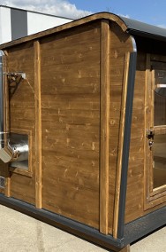 Sauna  ogrodowa Finhaus  4 x 2,4 m Sauna Beczka  przedsionek  piec -2