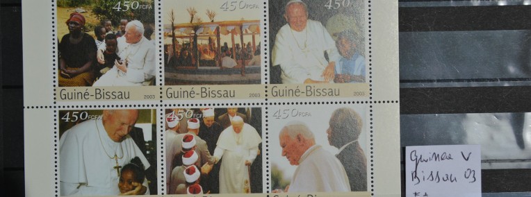 Papież Jan Paweł II. Gwinea Bissau V ** Wg Ks Chrostowskiego bl 170-1