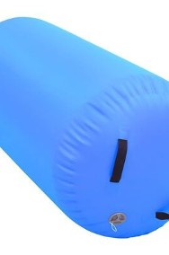 vidaXL Dmuchany wałek gimnastyczny z pompką, 120x75 cm, PVC, niebieskiSKU:92717-3