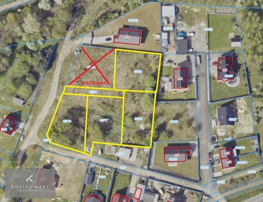 Działki budowlane w Kamiennej 10 ar. Cena 75zł/m2 - Widok 2