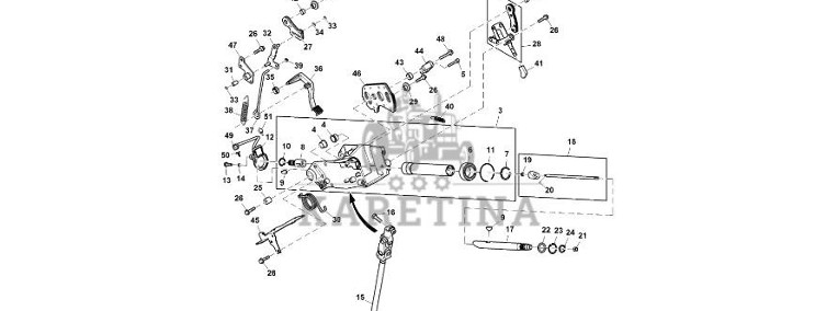 John Deere 9470RX - Uniwersalny wał napędowy RE175299 (Kierowanie)-1