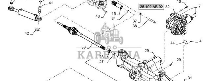 New Holland T6090 T6070 Wałek 84415817-1