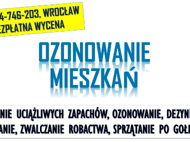 Oczyszczanie powietrza, Wrocław, tel.  ozonowanie mieszkań, cena, z zapachu-1
