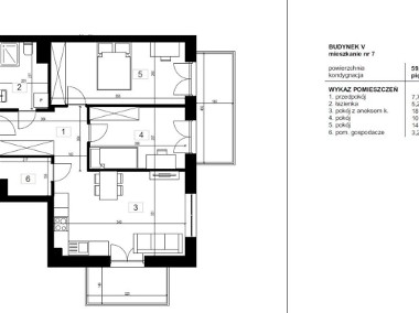 Mieszkanie 59,80 m2 3 pokoje-2