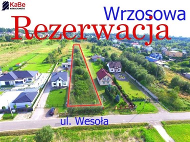 Działka budowlana - Wrzosowa, ul. Wesoła 3009 m2-1
