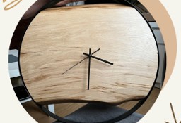 Zegar ścienny 35 cm w obręczy z drewna