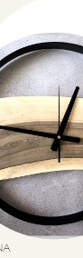 Zegar ścienny 35 cm w obręczy z drewna-3