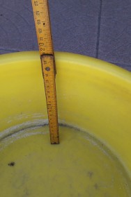 Miednica plastikowa żółta, z uchwytami po bokach, ok. 40 cm (z uchwytami 45)-3