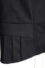 Marynarka H&M żakiet czarny S 36 czarna zakładki do spódnicy sukienki garsonki-2