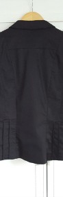 Marynarka H&M żakiet czarny S 36 czarna zakładki do spódnicy sukienki garsonki-4