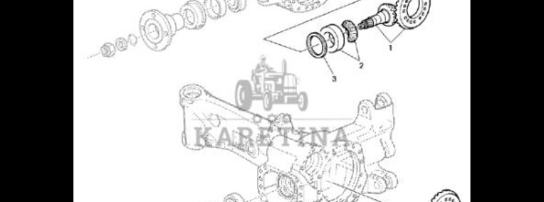 John Deere 7530 Premium - Łoźysko wałeczkowe skośne AL175761-1