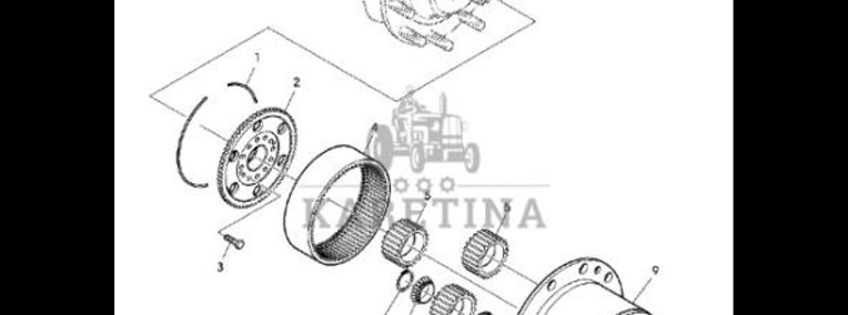 John Deere 7530 Premium - Pierścień wewnętrzny AL175774-1