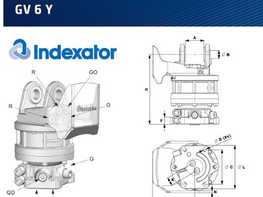 Części do obrotu rotatora Indexator IR GV uszczelnienia -1