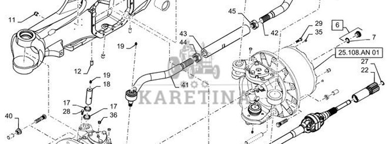 New Holland T6090 T6070 Obudowa 47385057-1