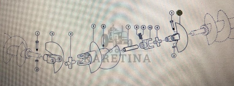 Widełki przegubu Claas Mega 370-340 Nr katalogowy 000 541 584 2-1