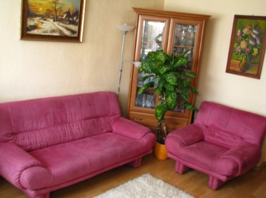 Komplet wypoczynkowy: kanapa i fotel KLER Scarlet 3 +1 -1