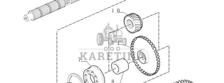 New Holland T6010 Koło zębate z48 5171890-1