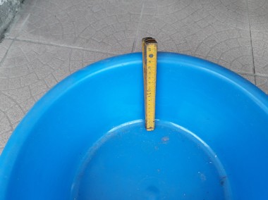Miednica plastikowa niebieska, średnica ok. 40 cm, ok. 18 cm głębokości-2