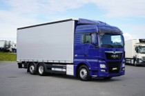 MAN TGX 26.460 / E 6 / FIRANKA + WINDA / 18 PALET / OS SKRĘTNA / RETARDER / ŁAD.