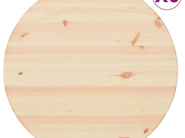 vidaXL Blaty stołu, naturalne drewno, 6 szt., okrągłe, 25 mm, 60 cm 287679-1