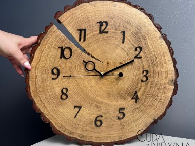 Zegar z plastra drewna - samodzielnie zadecyduj jak będzie wyglądał!-1