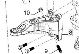 New Holland CR9080 Wspornik Mocowanie Uchwyt Osi Tylnej Prawy Lewy CZĘŚCI 87281649 87281650