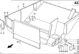Claas Lexion 560 DOLNA CZĘŚĆ ZBIORNIKA ZIARNA 0007942043 (Zbiornik ziarna-część dolna)