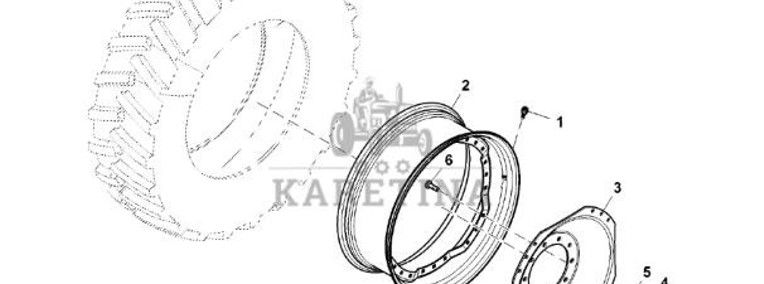 R156496 John Deere 8345R - Środkowa część koła-1