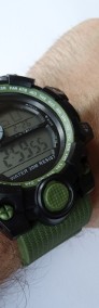 Zegarek militarny sportowy elektroniczny cyfrowy LED wojskowy wisiorek motocykl-3