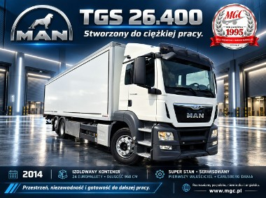 MAN MAN TGS 26.400 MAN TGS 26.400 / KONTENER + IZOTERMA / 24 EUROPALET / DŁUGI-1