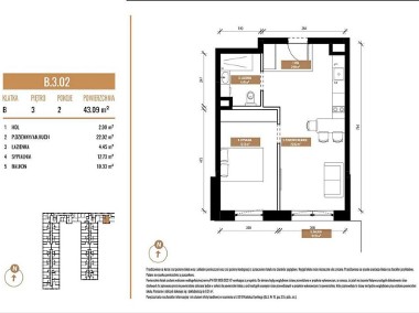 Belg Apartamenty - 2 pokoje 43,11 m2-1