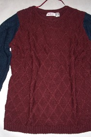 Nowy Dłuższy Sweter Ciepły Splot 44 46 -2