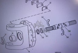 John Deere R100570/wał/John Deere 4555/4755/4955